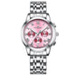Montre de Luxe en Acier Inoxydable pour Homme et Femme, à Quartz