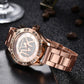 TVK – Montre-Bracelet de luxe pour femmes, en acier inoxydable doré et diamant, à Quartz