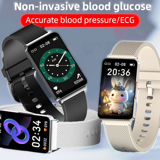 Bracelet connecté ECG PPG HRV, 2023 °, capteur d'activité physique avec suivi de la fréquence cardiaque, système de surveillance de la glycémie sans sang, Non invasif