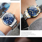 Montre de Luxe en Acier Inoxydable pour Homme et Femme, à Quartz