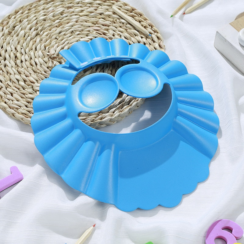 Bonnet de douche souple réglable pour bébé, chapeau de lavage des cheveux pour enfants, protection des oreilles, couvre-chef sûr pour enfants, shampoing, bain