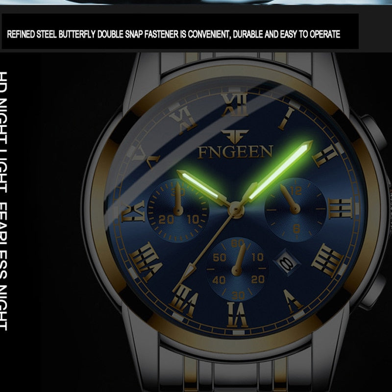 Montre de Luxe en Acier Inoxydable pour Homme et Femme, à Quartz
