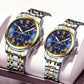 Montre de Luxe en Acier Inoxydable pour Homme et Femme, à Quartz