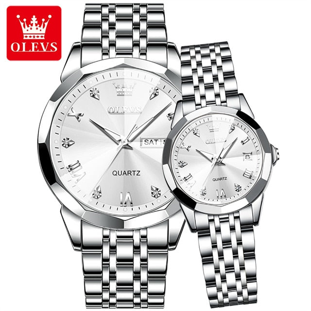 OLEVS - Montre pour homme et femme - cadeau des amoureux