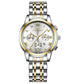 Montre de Luxe en Acier Inoxydable pour Homme et Femme, à Quartz