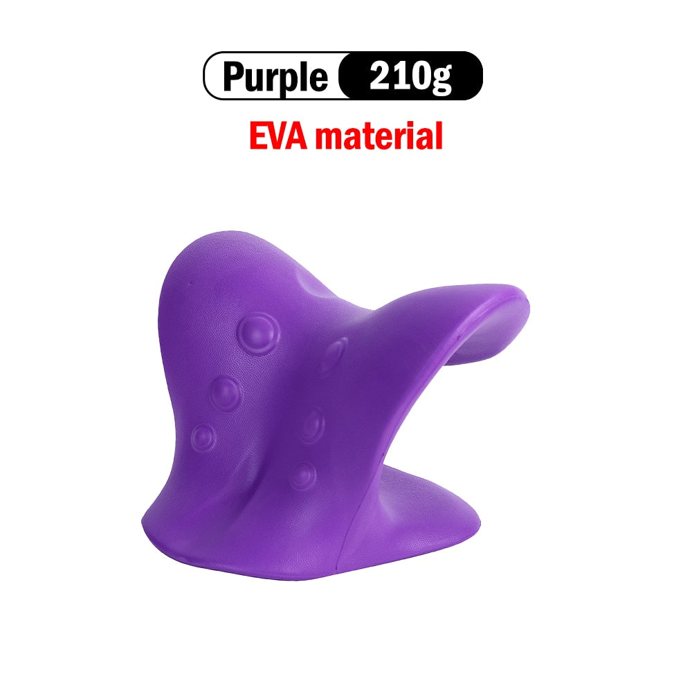 Oreiller de relaxation chiropratique pour le cou, dispositif de Traction, soulagement de la douleur, alignement de la colonne cervicale