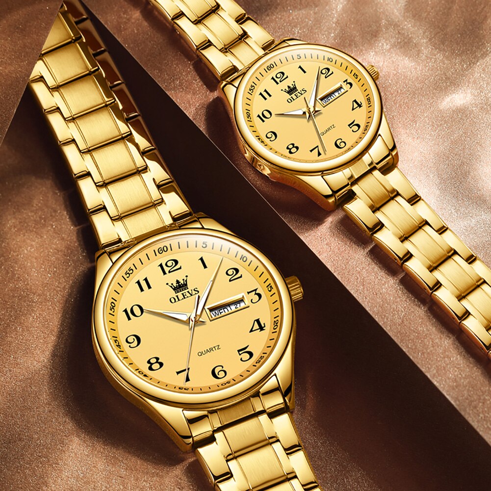 OLEVS-Montre de luxe  pour amoureux collection 2023