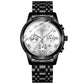 Montre de Luxe en Acier Inoxydable pour Homme et Femme, à Quartz